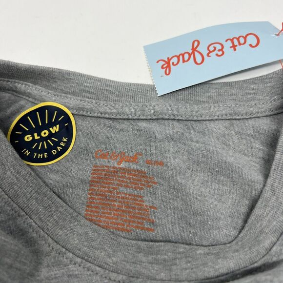 Glow In The Dark Shark Trick or Treat Halloween T-Shirt Size XL (14) Long Sleeve - Picture 5 of 5